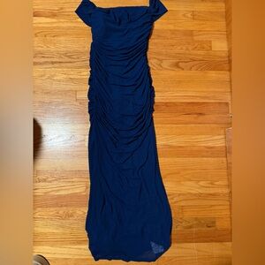 Elegant Navy Blue Maxi Dress brand new never worn